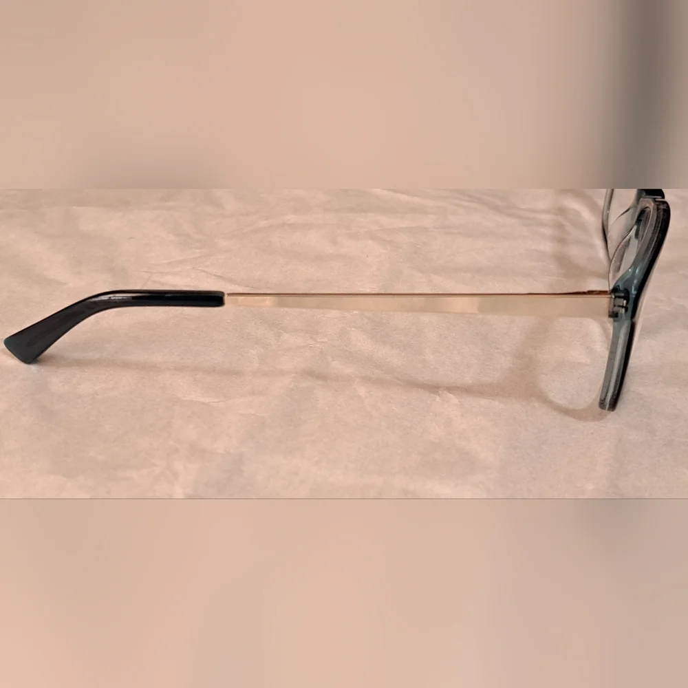 Linton & Rusby Glasses Frames. Colorblock Forest Greens With Goldtone Arms.